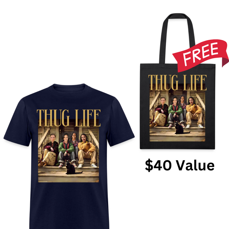 Thug Life T Shirt + Free Tote Bag