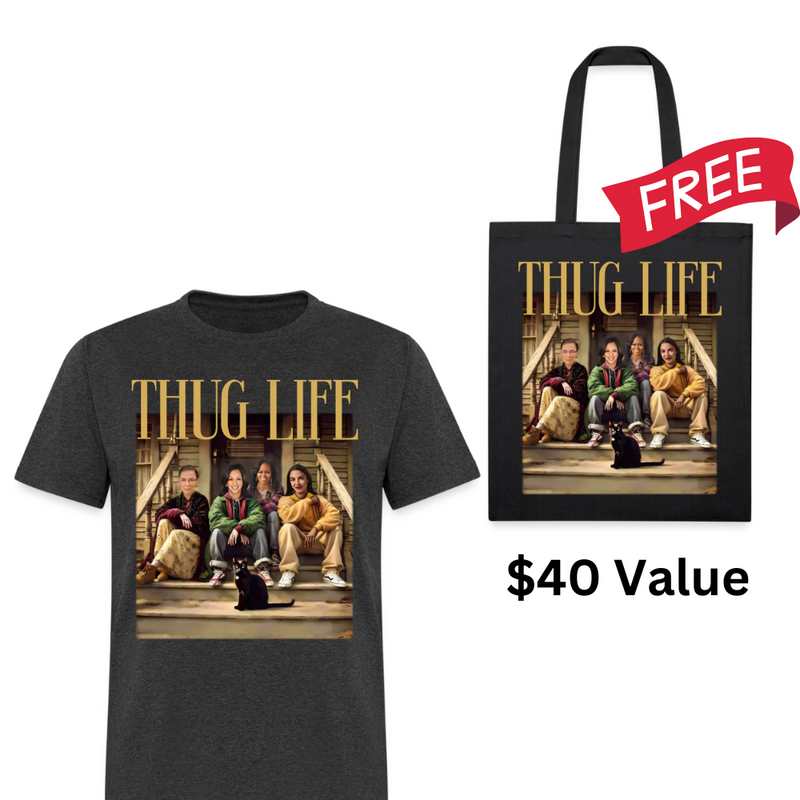 Thug Life T Shirt + Free Tote Bag