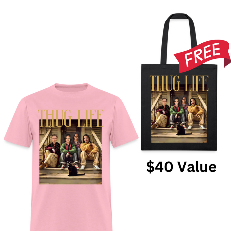 Thug Life T Shirt + Free Tote Bag