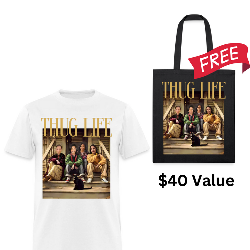 Thug Life T Shirt + Free Tote Bag