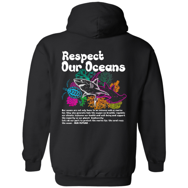 Sudadera con capucha Respeta nuestros océanos