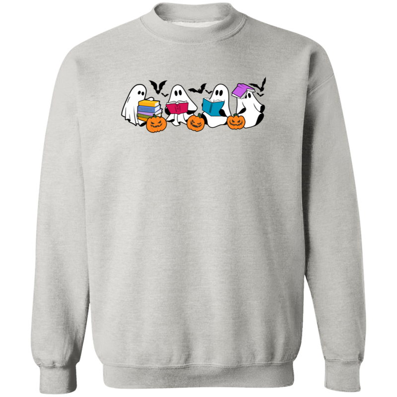 Ghost Book Halloween Sweatshirt