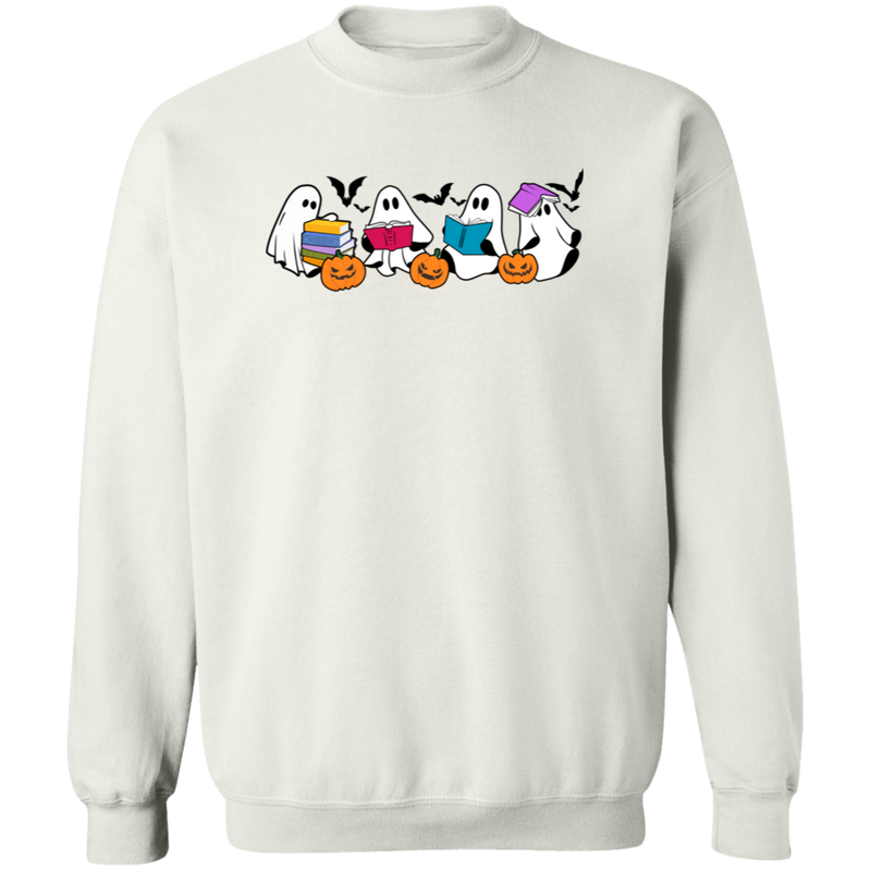 Ghost Book Halloween Sweatshirt