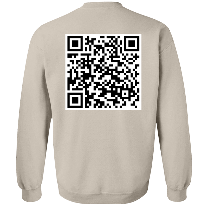 Matthew 6:5-13 Verse QR Code Sweatshirt
