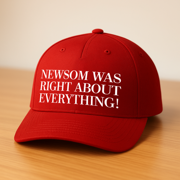 Newsom Was Right About Everything Snapback Hat Spreadconnect