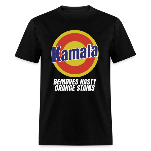 Kamala Removes Stubborn Orange Stains T Shirt - black
