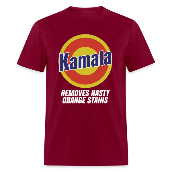 Kamala Removes Stubborn Orange Stains T Shirt - burgundy