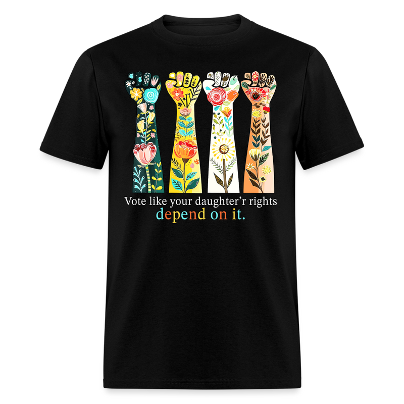 Vote for Her Rights T-Shirt - black