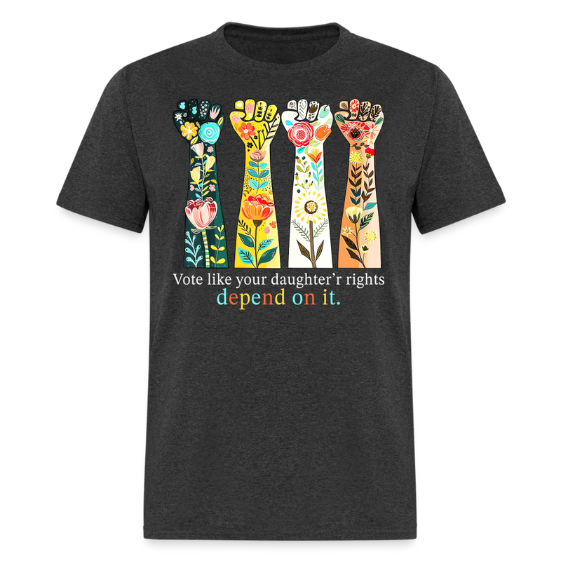 Vote for Her Rights T-Shirt - heather black