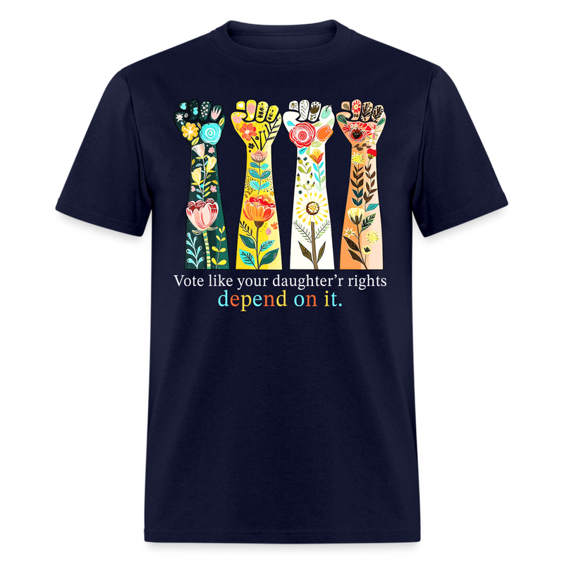 Vote for Her Rights T-Shirt - navy