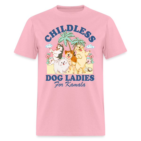 Childless Dog Ladies For Kamala T Shirt - pink